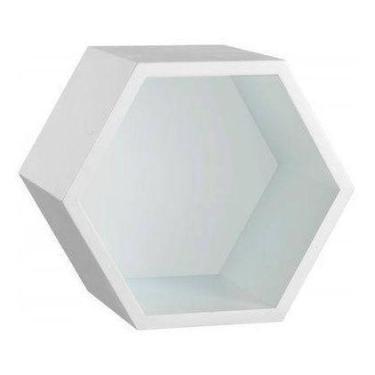 Imagem de Nicho Hexagonal 3 Unidades Colmeia Mdf 15mm Com Fundo - B&D Arte e Dec