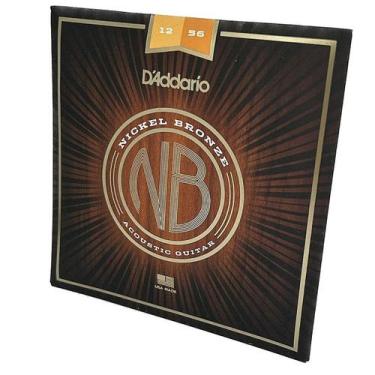 Imagem de Encordoamento Violão Aço 12-56 DAddario Nickel Bronze NB1256 - D'Addar