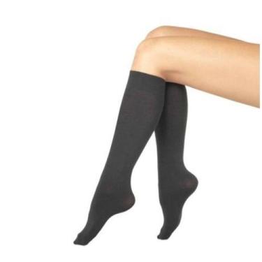 Imagem de Meia 3/4 Loba Lupo 5550-001 Fio 40 Poliamida Opaca, UN, Preto