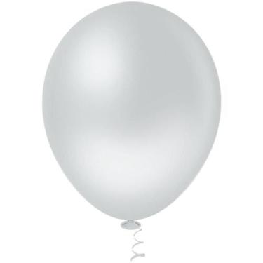 Imagem de Balão GRAN Festa N.090 Cinza Pacote com 50 - Riberball