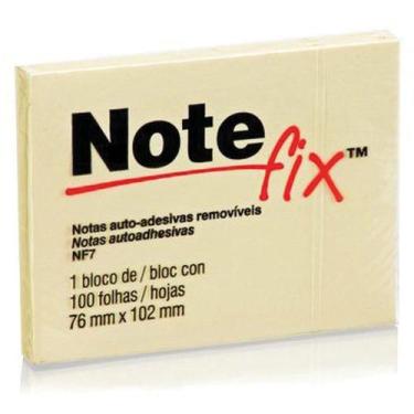 Imagem de Bloco de Recado Autoadesivo Notefix 100 Folhas 76MM X 102MM Amarelo - 