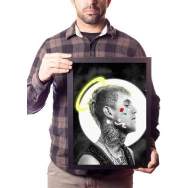 Imagem de Quadro Arte Lil Peep Save That Shit Rap Trap - Fanarte