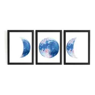 Imagem de Kit 3 Quadros Misticos Fases Do Planeta Terra Decoração - Fanarte