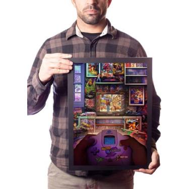 Imagem de Poster Moldurado Quarto Retro Game Sega Dreamcast Quadro - Fanarte
