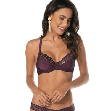Imagem de Sutiã Lousane DeMillus 64086, Roxo, 52