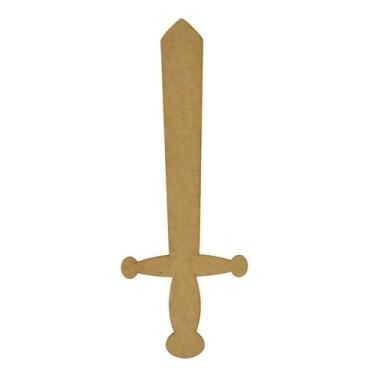 Imagem de Kit 5 Espada para Lembrancinha ou Decoração 50cm Mdf Madeira - ATACADÃ