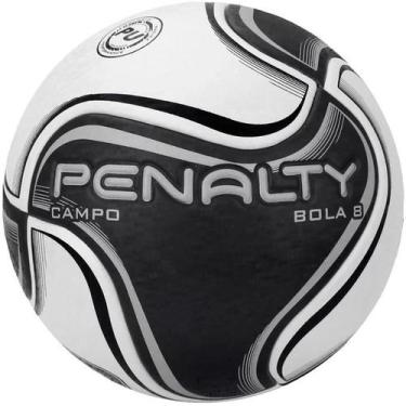Imagem de Bola de Futebol de Campo Penalty 8 X - Branco/Preto