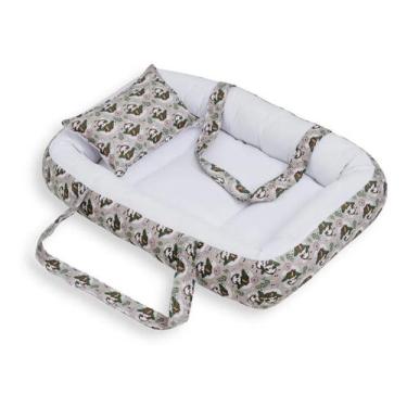 Imagem de Berço Portátil Ninho Redutor Bebê NOSSA BICHO PREGUIÇA - CLICK TUDO