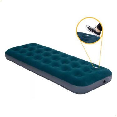 Imagem de Colchão Inflável Solteiro Válvula De Ar Embutida Acampamento - Bela Ho