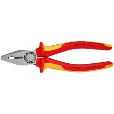 Imagem de KNIPEX - Alicate de combinação, 1000 V isolado, Ferramentas SBA 03 08 200 (0308200SBA)