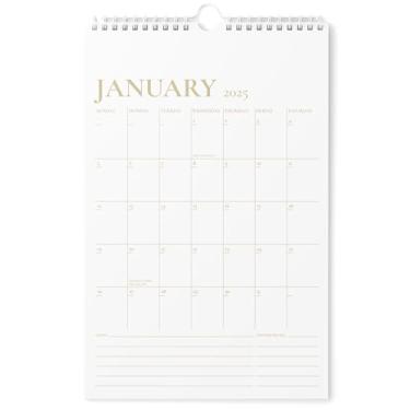 Imagem de Calendário de parede vertical 2025-11x17 2025 2025 até junho de 2026 - planejamento fácil com o calendário de parede estético 2025-2026 mensal - Karto - dourado