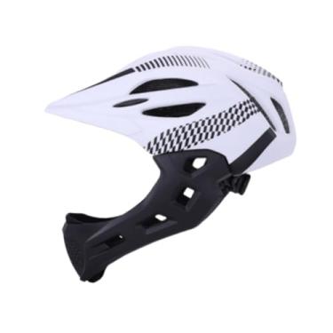 Imagem de menolana Capacete de bicicleta para crianças capacete de ciclismo multiuso na moda capacete esportivo crianças capacete de bicicleta para andar de bicicleta ao, Branco Preto