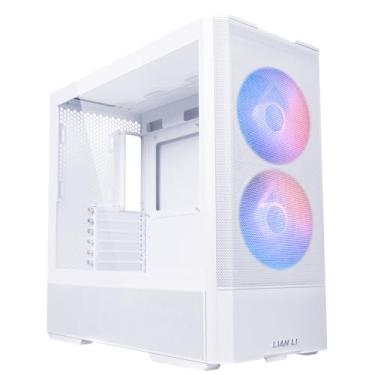 Imagem de LIAN LI LANCOOL 207 RW - Capa para PC ATX, capa para computador para jogos RGB, fluxo de ar otimizado com ventiladores ARGB PWM de 2 x 140 mm pré-instalados, porta USB-C, painel lateral de vidro