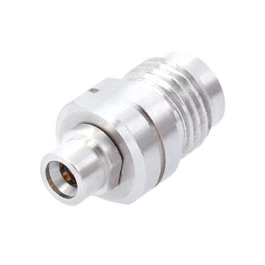 Imagem de withwave Adaptador de micro-ondas fêmea de precisão de 1,85 mm para macho SMPM, CC para 67 GHz, 50 Ohm, corpo de aço inoxidável