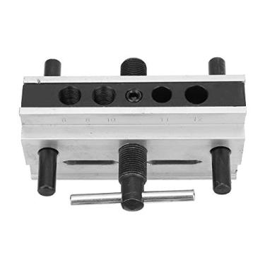 Imagem de Ferramenta de Gabarito de Cavilha, Localizador de Furo de Perfuração de Metal, Braçadeira Ajustável, Buchas Premium, Fabricação de Juntas de Carpintaria, para Marcenaria DIY