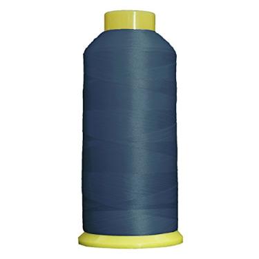 Imagem de Threadart Linha de bordado para máquina de poliéster de cones grandes de 5000 m | Cones enormes de 5000 m (5500 jardas) 40wt | para máquinas de bordado e costura Brother Janome Bernina | Dusty Navy
