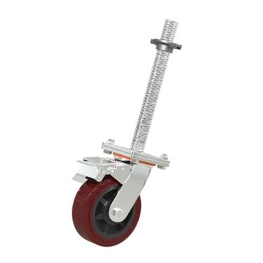 Imagem de MERIGLARE Roda de andaime 360 ​​graus, fácil de rolar, aparência simples, praticidade, flexível, resistente, 6 ", rodízio para prateleiras, Pvc