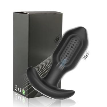 Imagem de Plug Anal Vibratório em Silicone, Controle por Aplicativo, 10,5 cm, 9 Modos de Vibração, Recarregável USB, Preto