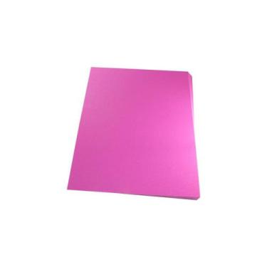 Imagem de Capa para encadernação Ofício Rosa PP Couro 0,30mm 100un - Lassane