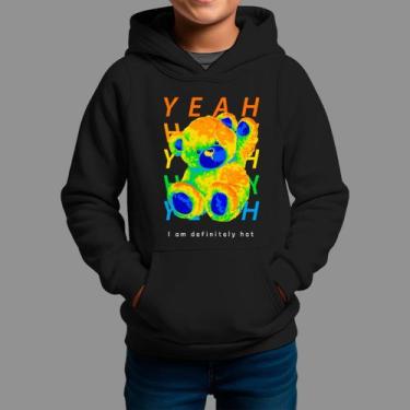 Imagem de Moletom Canguru Infanto Juvenil Algodão Casual Tecido Macio Yeah - Rod