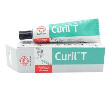 Imagem de Cola Silicone Elring Curil T Verde Alta Temperatura 60ml