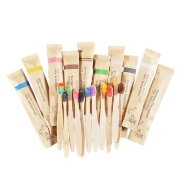 Imagem de Escovas Dente Bambu Ecológicas - 30 Uni (INFANTIL, ÚNICO)