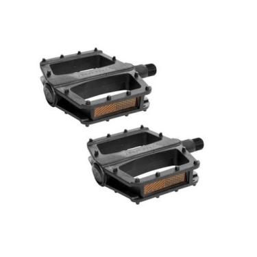 Imagem de Pedal Plataforma Free Sport 9/16 Plástico Preto Sem esferas - Metalcic