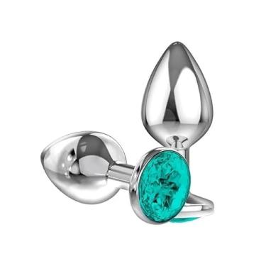 Imagem de Plug Anal Aço Inox Tamanhos P M e G Metal redondo Sex Shop (P)