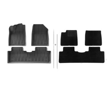 Imagem de Tapetes de carro compatíveis com BYD Yuan Pro Yuan Up 2025 2024 Cargo Liner Mat impermeável antiderrapante Foot Pad Seat Back Protector Carpet(6pcs carpets)