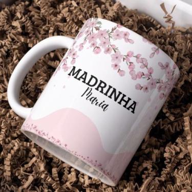 Imagem de Caneca Personalizada de Porcelana Presente Madrinha Padrinho - Castelo