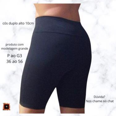 Imagem de Bermuda Feminina com Cós Alto e Duplo para Academia Suplex - Genérica,