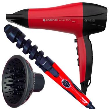 Imagem de Secador De Cabelo Cadence Profissional 2200w Ions Ar Quente Frio Rougi