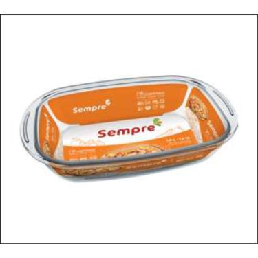 Imagem de Forma Assadeiras De Vidro Forno Retangular 1,8Lts Marinex 03