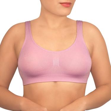 Imagem de Sutiã Top DelRio Sem Costura Leve Sustentação F4100 Make Tam G