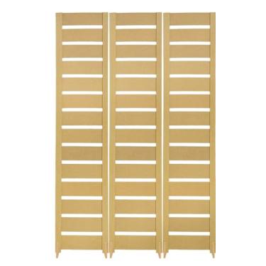 Imagem de Biombo Slim Divisória de Ambiente MDF Reto Com Pés Painel Separador Decoração (3, Horizontal)