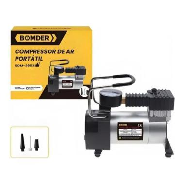 Imagem de Mini Compressor De Ar 12v P/ Pneu De Moto, Carro E Bicicleta Cor Prate