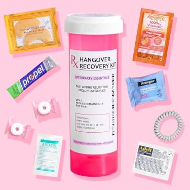 Imagem de Chug Buddy Kit Para Ressaca Pré-Preenchido Lembrancinhas De Despedida Solteira, 21º Aniversário, Casamento, Kits Recuperação Em Frasco Comprimidos Extragrande, Suprimentos A Granel, 8 E Reutilizável