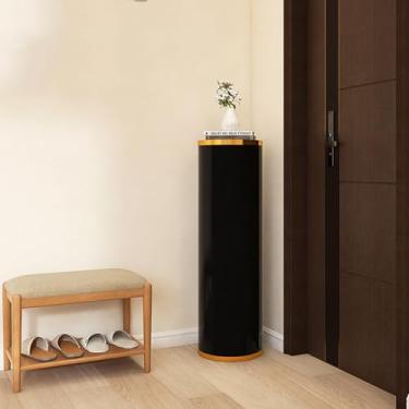 Imagem de WYUYIWH Armário de sapatos giratório de 360 graus, armário de sapateira independente, sapateira redonda vertical, com prateleiras ajustáveis, para armário, quarto, vestiário, shoppings, lojas de