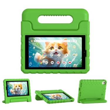 Imagem de SIMPLEWAY Capa infantil para Onn 7 polegadas Gen 4 2024, à prova de choque, leve, com suporte para tablet infantil (verde, para Onn 17.8 cm Gen 4 2024)