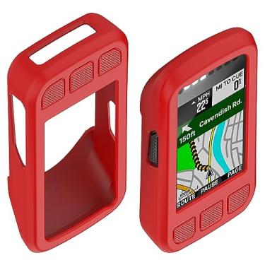 Imagem de Compatível com Wahoo ELEMNT Bolt V2 GPS (WFCC5) Capa de silicone para ciclismo Capa de proteção total de borda à prova de choque e anti-arranhões (vermelha)