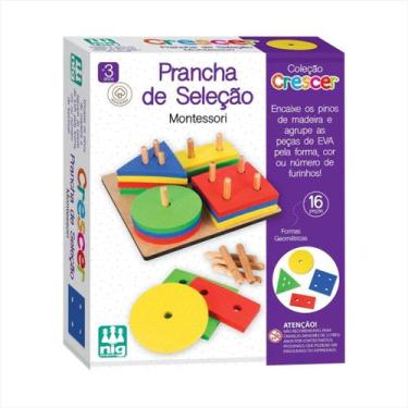 Imagem de Prancha De Seleção Educativa Nig 0460 Infantil Madeira EVA Cores Forma