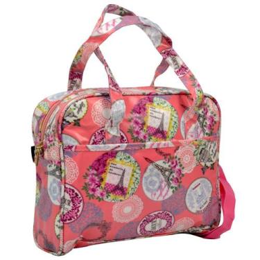 Imagem de Bolsa Feminina Necessaire Térmica Paris Salmão CBRN17065 - Commerce Br