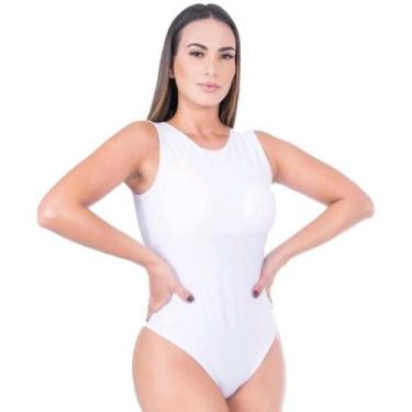 Imagem de Body feminino liso cavado gola cavada alça regata moda - filo modas, B