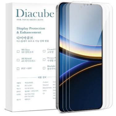 Imagem de DIACUBE [Pacote com 3] Protetor de tela PET 6H com revestimento de vidro para Xiaomi Poco F7 Pro/Poco F7 Ultra, [Suporte de impressão digital ultrassônico 0,1S] [Instalação fácil sem bolhas com
