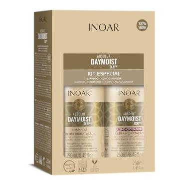 Imagem de Inoar, Daymoist Kit Duo – Shampoo e Condicionador Ultra Hidratação com Pantenol, Óleo de Argan e CLR para Cabelos Danificados - 250ml