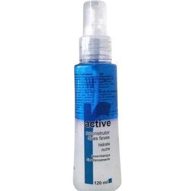 Imagem de Defrizante Finalizador Para Cabelos Protetor Térmico Desembaraça Nutri Reconstrói Duas Fases 120ml