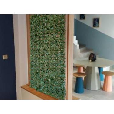 Imagem de Kit 3 Painéis de Folhagem de Hera Artificial para Jardins Verticais e 
