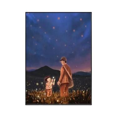 Imagem de Miyazaki Ghibli Anime Grave of the Fireflies Canvas Wall Art Poster Im