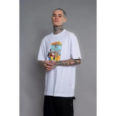 Imagem de Camiseta Masculina Vextor Oversized Pig Machine 0207 Cor:;Tamanho:P-Masculino