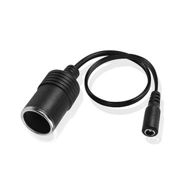 Imagem de GINTOOYUN Cabo De Alimentação Para Acendedor Cigarros Gintooyun, Adaptador Tomada Fêmea 12 V Cc 5,5 Mm X 2,1 Carregador, Geladeira Carro, Aspirador Pó Carro Etc. (1 Pé E 30 Cm)